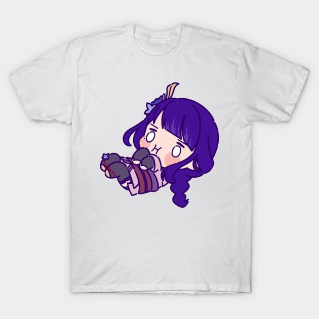 Chibi Raiden Shogun T-Shirt by SaucyBandit